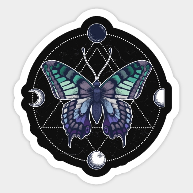 Gay Man Pride LGBT Butterfly Sticker by Psitta